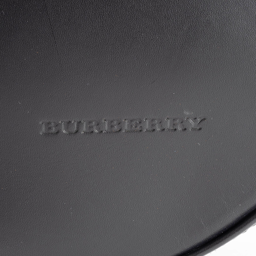 Burberry Shoulder Bag Leather Black Check Women's - Picture 9 of 16